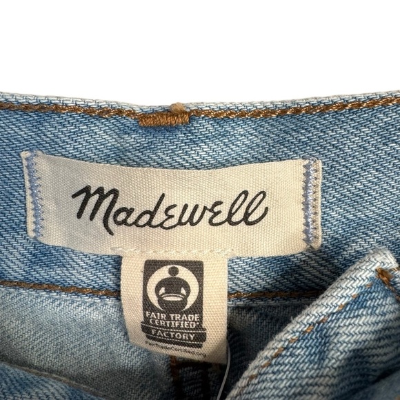 Madewell Superwide-Leg Jeans in Cather Wash: Button-Front Edition Size 32 NQ161 - Picture 6 of 11